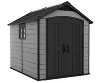 Image 1 of Keter Premier Plastic Garden Shed 7.5 x 9ft - Grey