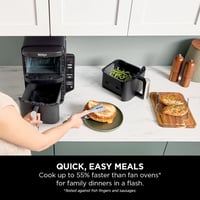 Image 7 of Ninja Double Stack Air Fryer, Vertical Dual Drawer Air Fryer with 4 cooking levels, 2 Drawers and...