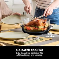 Image 9 of Ninja CRISPi Portable Air Fryer, 3.8L, 4-in-1: Air Fry, Roast, Keep Warm, Recrisp, Space Saving C...
