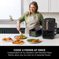 Image 11 of Ninja Double Stack XL Air Fryer, Vertical Dual Drawer Air Fryer with 4 cooking levels, 2 Drawers ...