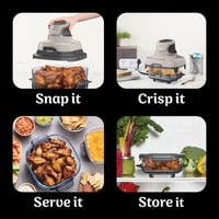 Image 10 of Ninja CRISPi Portable Air Fryer, 3.8L, 4-in-1: Air Fry, Roast, Keep Warm, Recrisp, Space Saving C...