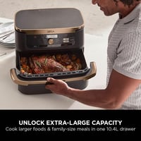 Image 10 of Ninja Foodi FlexDrawer Air Fryer, Dual Zone with Removable Divider, Large 10.4L Drawer, 7-in-1