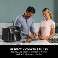 Image 10 of Ninja Foodi Dual Zone Digital Air Fryer, 2 Drawers, 7.6L, 4-in-1, Uses No Oil, Air Fry, Max Crisp...