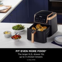 Image 10 of Ninja Air Fryer MAX PRO, 6.2L, Uses No Oil, Large Square Single Drawer, Roast, Bake, Air Fry