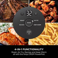 Image 13 of Ninja CRISPi Portable Air Fryer, 3.8L, 4-in-1: Air Fry, Roast, Keep Warm, Recrisp, Space Saving C...