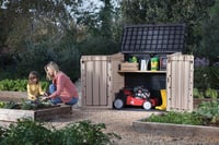 Image 7 of Keter Store-It Out Midi Outdoor Garden Storage Shed, Beige and Brown, 130 x 74 x 110 cm