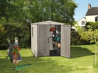 Image 5 of Keter Factor 6 x 6ft Double Door Outdoor Apex Plastic Garden Shed