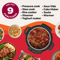 Image 3 of Instant Pot Duo Plus with WhisperQuiet Multi-Cooker 5.7L - Black, Electric Pressure Cooker, Slow ...