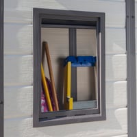 Image 7 of Keter Manor Outdoor Pent Single Door Garden Storage Shed 6 x 4ft Beige Brown Wood Effect