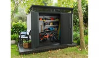 Image 7 of Keter Artisan 9 x 7ft Double Door Pent Outdoor Plastic Garden Shed