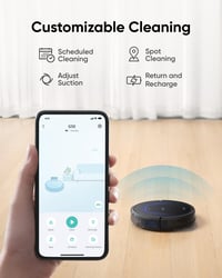 Image 3 of eufy G50 Robot Vacuum Cleaner with 4,000 Pa Strong Suction, Pro-Detangle Comb, Roller Brush