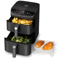 Image 2 of COSORI TurboTower Dual Air Fryer, 10.8L Space-Saving Stacked Design, 3-Layer Cooking