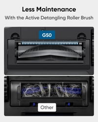 Image 4 of eufy G50 Robot Vacuum Cleaner with 4,000 Pa Strong Suction, Pro-Detangle Comb, Roller Brush