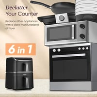 Image 3 of COSORI TurboTower Dual Air Fryer, 10.8L Space-Saving Stacked Design, 3-Layer Cooking