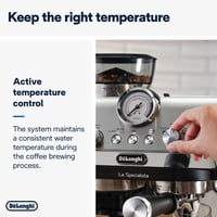 Image 5 of De'Longhi La Specialista Metal Barista Pump Espresso Machine, Bean to Cup Coffee