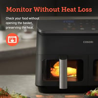 Image 4 of COSORI Dual Air Fryer, 8.5L Family Size, 8-In-1, Air Fry, Roast, Bake, Reheat, Dehydrate, Grill