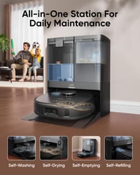 Image 6 of eufy X10 Pro Omni Robot Vacuum Cleaner with Dual Mop, All-in-One Station, 8,000Pa Powerful Suction