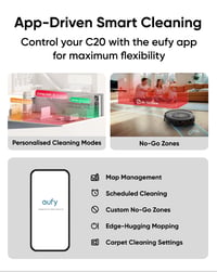 Image 3 of eufy Omni C20, Robot Vacuum Cleaner with Mop, All-in-One Station,7,000 Pa Powerful Suction, Ultra...
