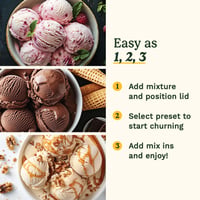 Image 5 of Cuisinart FreezeEase Ice Cream and Gelato Maker- Self freezing ice cream maker
