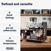 Image 7 of De'Longhi La Specialista Metal Barista Pump Espresso Machine, Bean to Cup Coffee