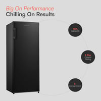 Image 4 of Cookology CTFZ160BK Tall Freestanding Freezer - Upright Freezer with 160 Litre Capacity