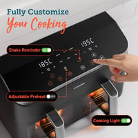 Image 7 of COSORI Dual Air Fryer, 8.5L Family Size, 8-In-1, Air Fry, Roast, Bake, Reheat, Dehydrate, Grill