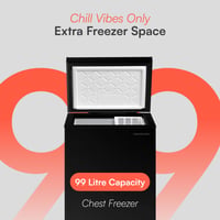 Image 4 of Cookology CCFZ99BK Freestanding Chest Freezer in Black - 99 Litre Capacity - For Kitchens