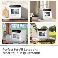 Image 6 of COMFEE' Table Top Dishwasher 7+3 Programs Mini Tabletop Dishwasher No Plumbing, 6L Built-in Water...