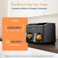 Image 13 of COSORI Dual Air Fryer, 8.5L Family Size, 8-In-1, Air Fry, Roast, Bake, Reheat, Dehydrate, Grill