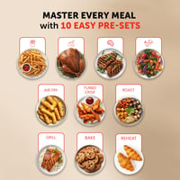 Image 5 of Breville Halo Flexi Air Fryer Digital Dual Air Fryer Oven 11L: Serves 10+ People FryBakeGrillRoas...