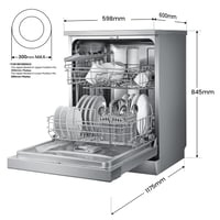 Image 8 of COMFEE' Freestanding Dishwasher FD1435E-X with 14 place settings, Full Size, Whisper Quiet 44dB
