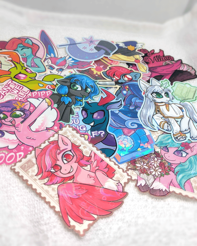 Various Pony Stickers (Matte, Gloss, Standard, Holo)