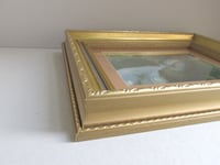 Image 14 of The Love Story by Emanuel Phillips Fox, Vintage Art Print in Chunky Gilt Frame, Woman in Hammock