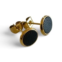Image 2 of Boucles d'oreilles puces , modèle MARIE , Noir