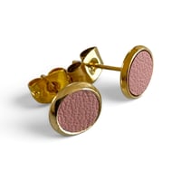 Image 2 of Boucles d'oreilles puces , modèle MARIE , Bois de rose
