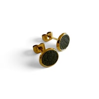 Image 1 of Boucles d'oreilles puces , modèle MARIE , Kaki