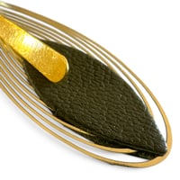 Image 3 of Boucles d'oreilles , modèle JADE , Kaki