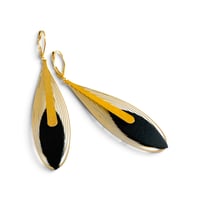 Image 1 of Boucles d'oreilles , modèle JADE , Noir