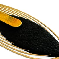 Image 3 of Boucles d'oreilles , modèle JADE , Noir