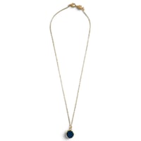 Image 1 of Collier intemporel , modèle MARIE , Bleu jean