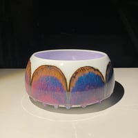 Image 3 of Purple Rainbow Arches - Convex Bowl