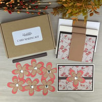 Image 1 of Fall Floral Card Making Kit for Adults to DIY 6 Autumn Greeting Cards