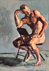 Johnny astride a chair II