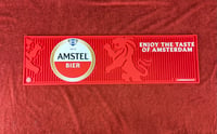 Image 1 of Amstel Beer Heavy-Duty Rubber Bar Runner/Mat