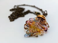 Colorful Glass Leaf Necklace