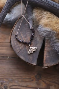 Image 5 of Collana Falena -granato-