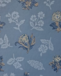 1990s Vintage Regents Park Wallpaper Rolls - Zoffany Blue Ditsy Floral Sprig - (Set of 2 or 3 Rolls) – detail view 4