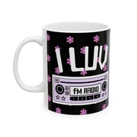 Image 1 of I LUV FM RADIO, Flwrpot Mug, (11oz)