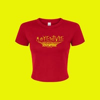 Be Here Now Bodies Baby Tee in Red