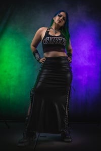 Image 3 of S/M Lace Up maxi skirt